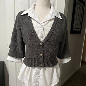 March Madness!! Elan Size S Layered Look Sweater and Shirt Combo